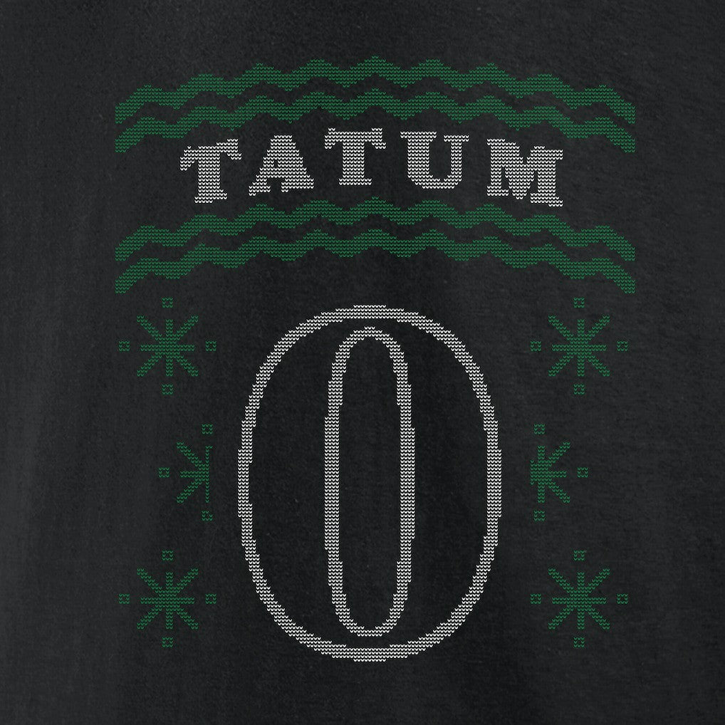 Jayson Tatum Boston Celtics Ugly Sweater Name & Number T-Shirt - Black outlet