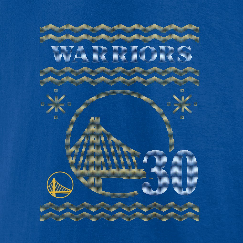 Stephen Curry Golden State Warriors Ugly Sweater Name & Number T-Shirt sale - Royal for sale