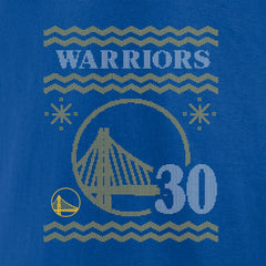 Stephen Curry Golden State Warriors Ugly Sweater Name & Number T-Shirt sale - Royal for sale