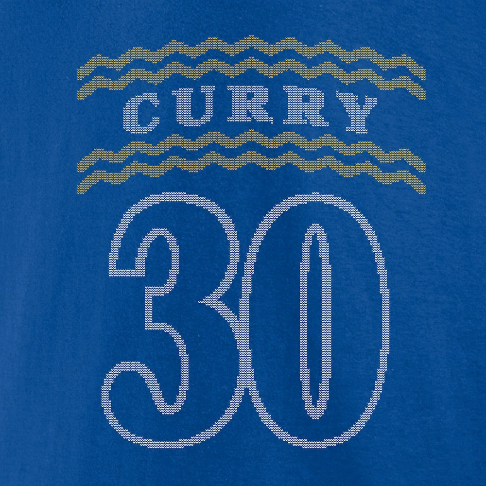 Stephen Curry Golden State Warriors Ugly Sweater Name & Number T-Shirt sale - Royal for sale