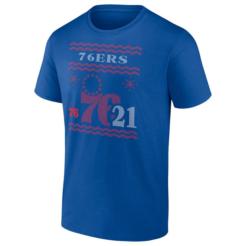 Joel Embiid Philadelphia 76ers Ugly Sweater Name & Number T-Shirt - Royal for sale