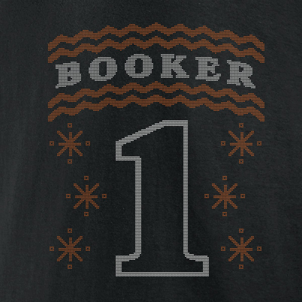 Devin Booker Phoenix Suns Ugly Sweater Name & Number T-Shirt - Black shop