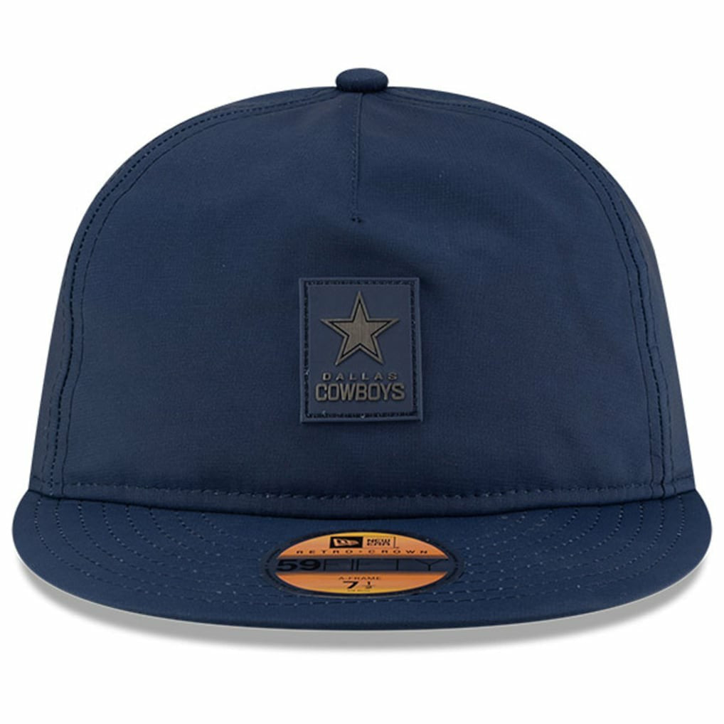 Dallas Cowboys New Era 2025 Sideline Retro Crown 59FIFTY Fitted Hat - Navy for sale