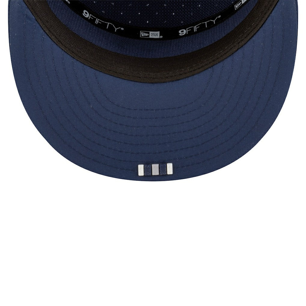 Dallas Cowboys New Era 2025 Sideline Throwback Split Panel 9FIFTY Snapback Hat - Navy sale