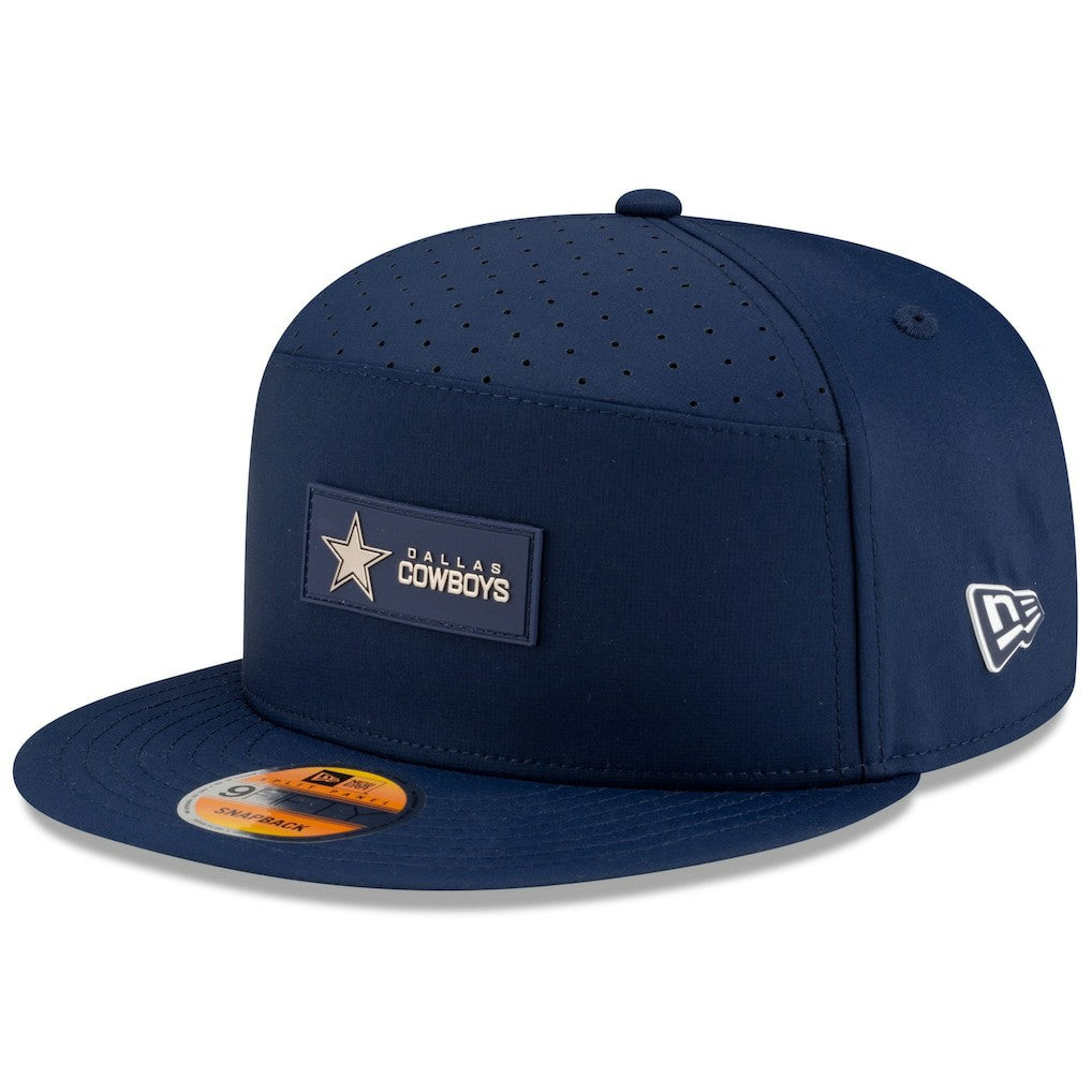 Dallas Cowboys New Era 2025 Sideline Split Panel 9FIFTY Snapback Hat - Navy outlet