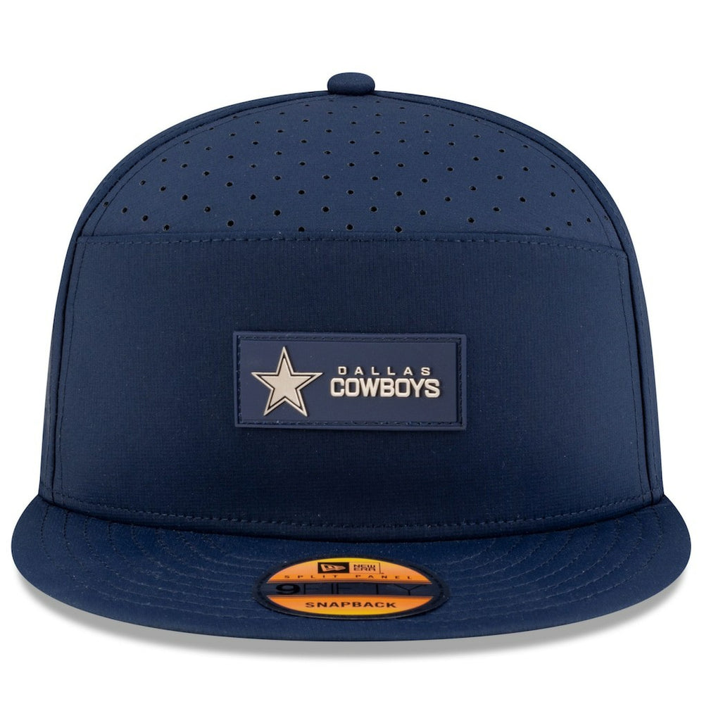 Dallas Cowboys New Era 2025 Sideline Split Panel 9FIFTY Snapback Hat - Navy outlet
