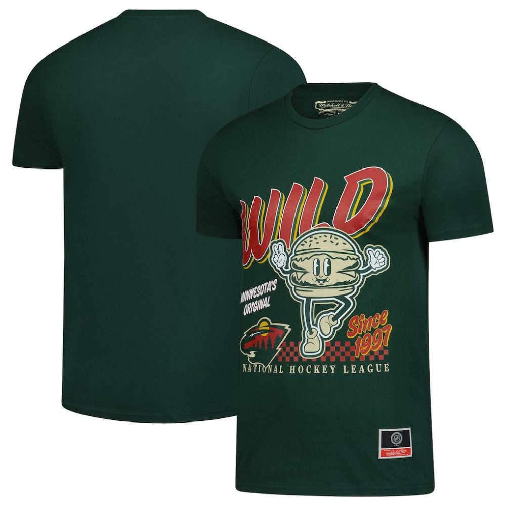 Minnesota Wild Mitchell & Ness Local Food T-Shirt Green