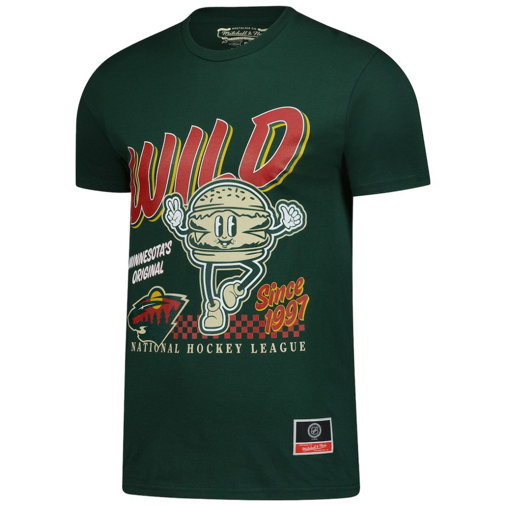 Minnesota Wild Mitchell & Ness Local Food T-Shirt Green