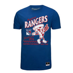 New York Rangers Mitchell & Ness Local Food T-Shirt Blue