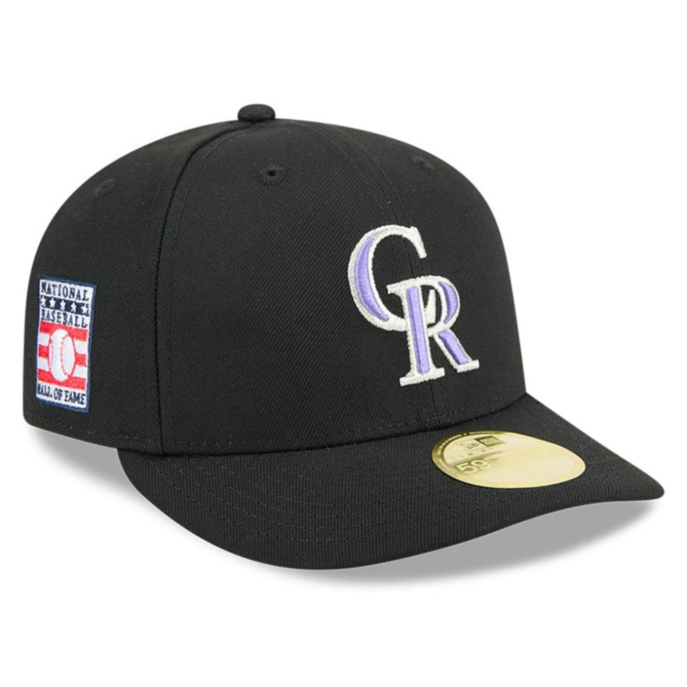 Colorado Rockies Baseball Hall of Fame 59FIFTY Low Profile Fitted Hat - Black | New Era