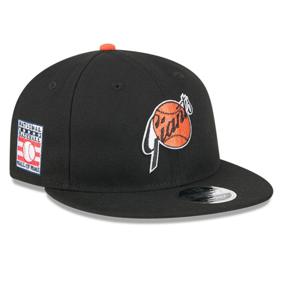 San Francisco Giants Baseball Hall of Fame Retro Crown 9FIFTY Adjustable Hat - Black | New Era