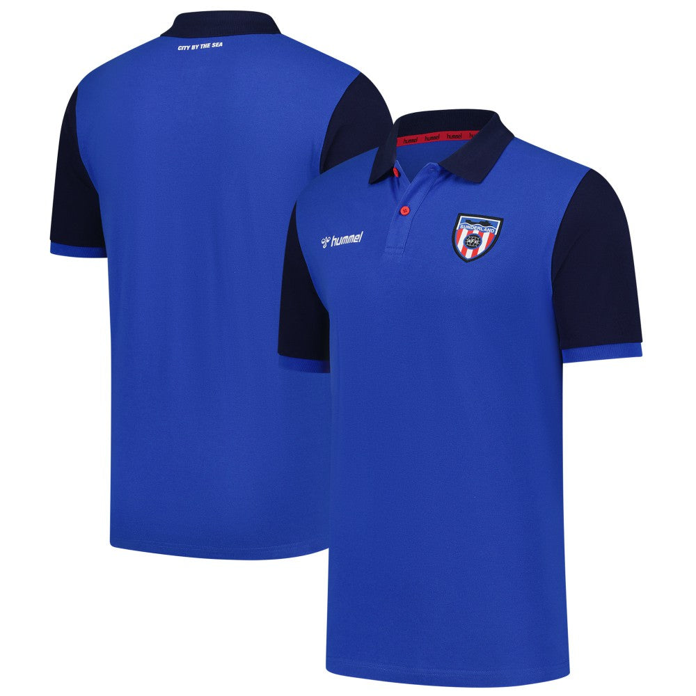 Sunderland Hummel Away Polo Shirt - Blue discount