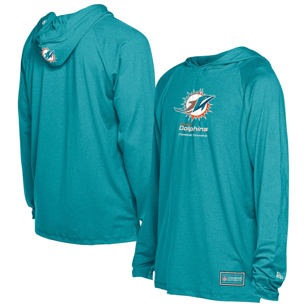 Miami Dolphins New Era Functional Fandom Hoodie - Aqua discount