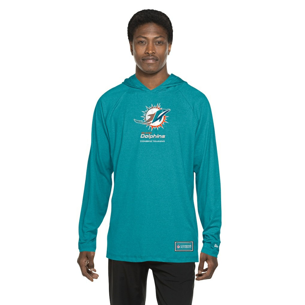 Miami Dolphins New Era Functional Fandom Hoodie - Aqua discount