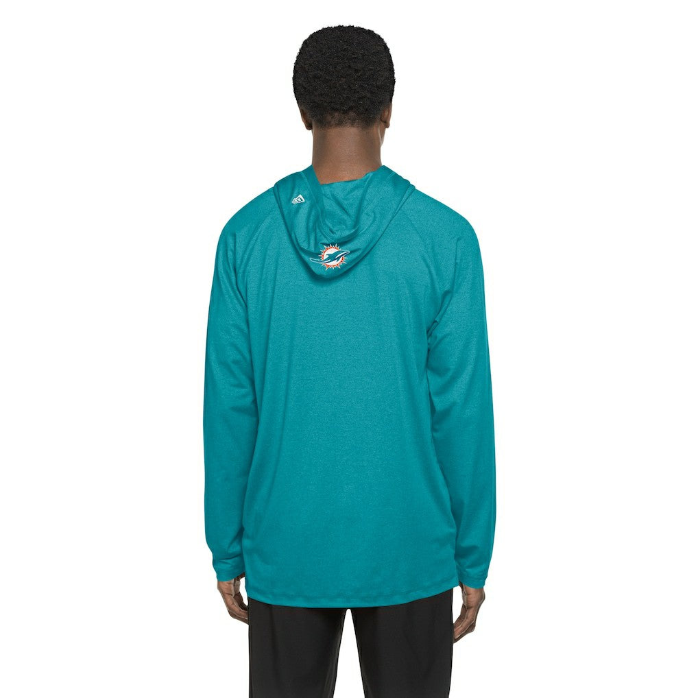 Miami Dolphins New Era Functional Fandom Hoodie - Aqua discount