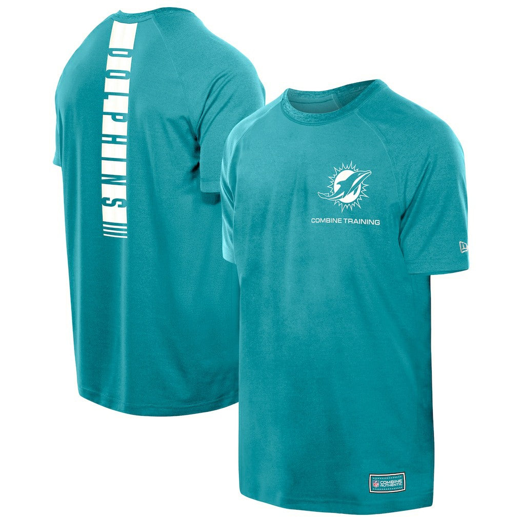 Miami Dolphins New Era Functional Fandom Reflective T-Shirt - Aqua cheap