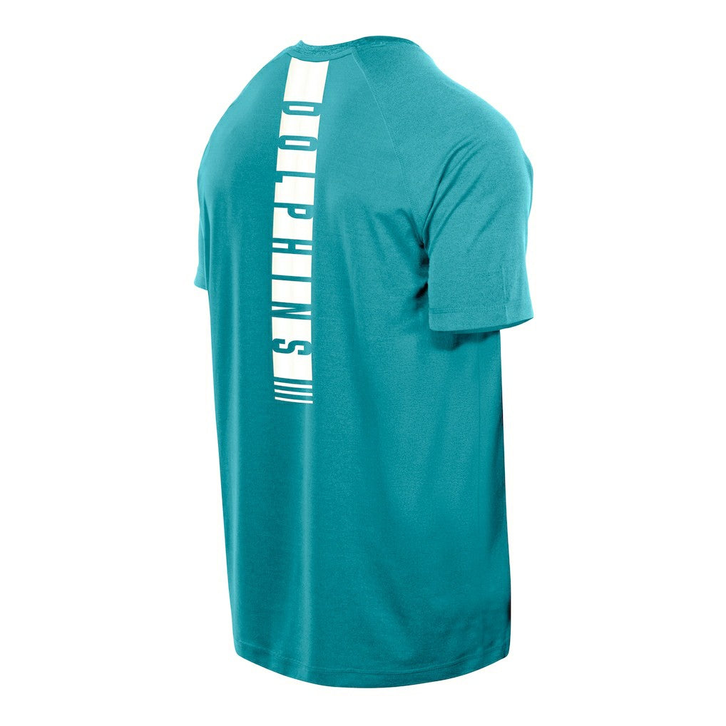 Miami Dolphins New Era Functional Fandom Reflective T-Shirt - Aqua cheap