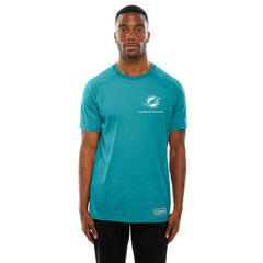 Miami Dolphins New Era Functional Fandom Reflective T-Shirt - Aqua cheap