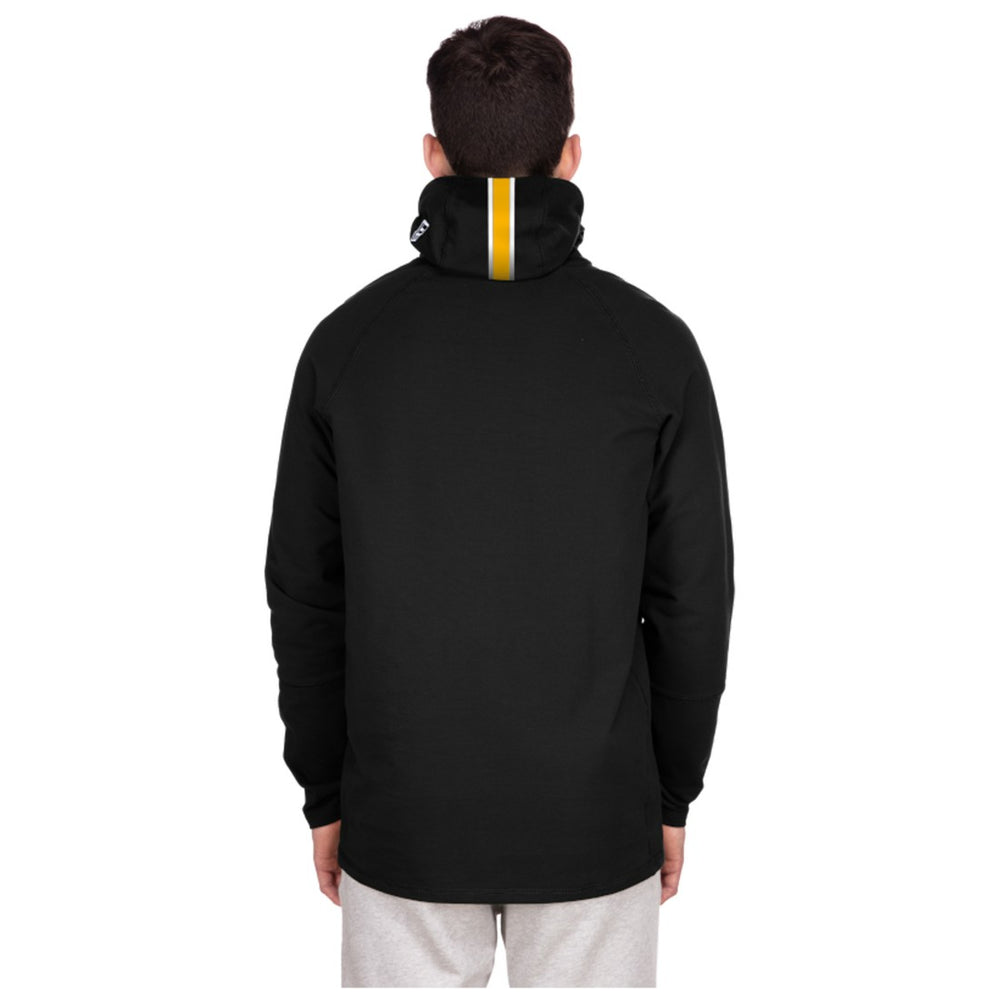 Green Bay Packers New Era Functional Fandom Balaclava Helmet Stripe Tri-Blend Hoodie - Black sale