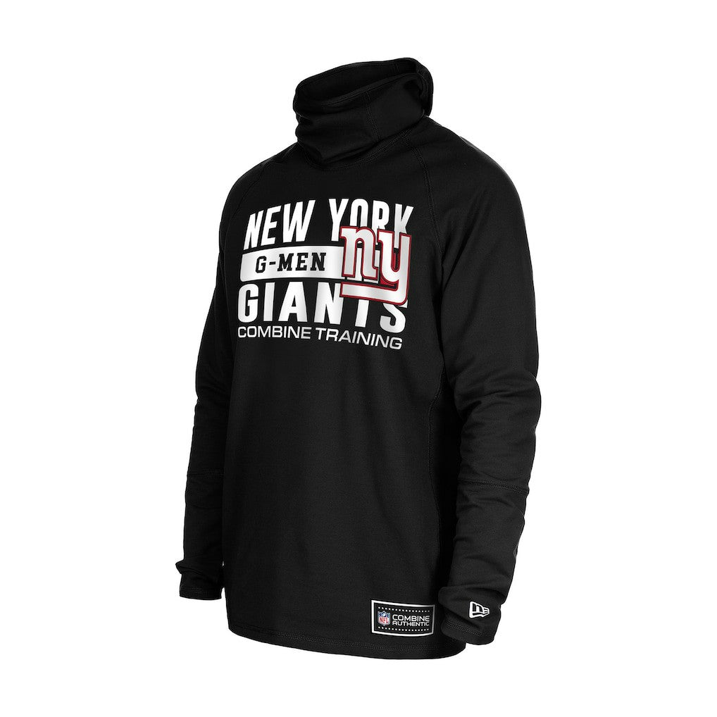 New York Giants New Era Functional Fandom Balaclava Helmet Stripe Tri-Blend Hoodie - Black cheap