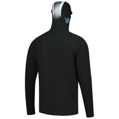 Detroit Lions New Era Functional Fandom Balaclava Helmet Stripe Tri-Blend Hoodie - Black for sale