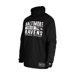 Baltimore Ravens New Era Functional Fandom Balaclava Helmet Stripe Tri-Blend Hoodie - Black cheap