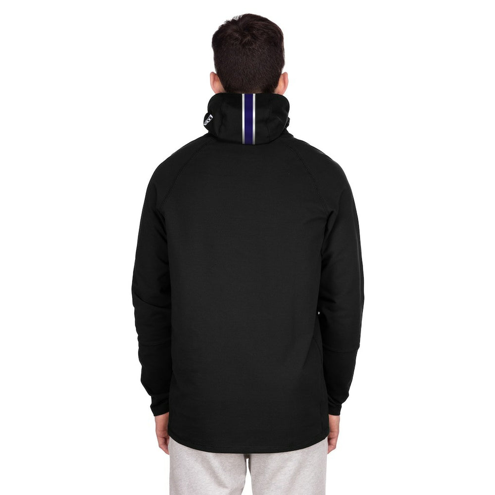 Baltimore Ravens New Era Functional Fandom Balaclava Helmet Stripe Tri-Blend Hoodie - Black cheap
