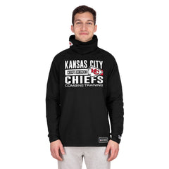 Kansas City Chiefs New Era Functional Fandom Balaclava Helmet Stripe Tri-Blend Hoodie - Black sale