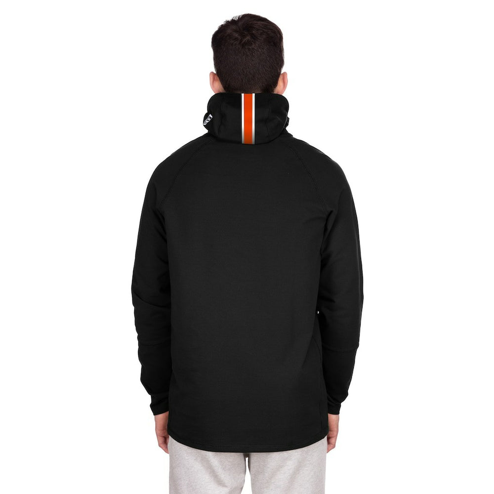 Miami Dolphins New Era Functional Fandom Balaclava Helmet Stripe Tri-Blend Hoodie - Black cheap
