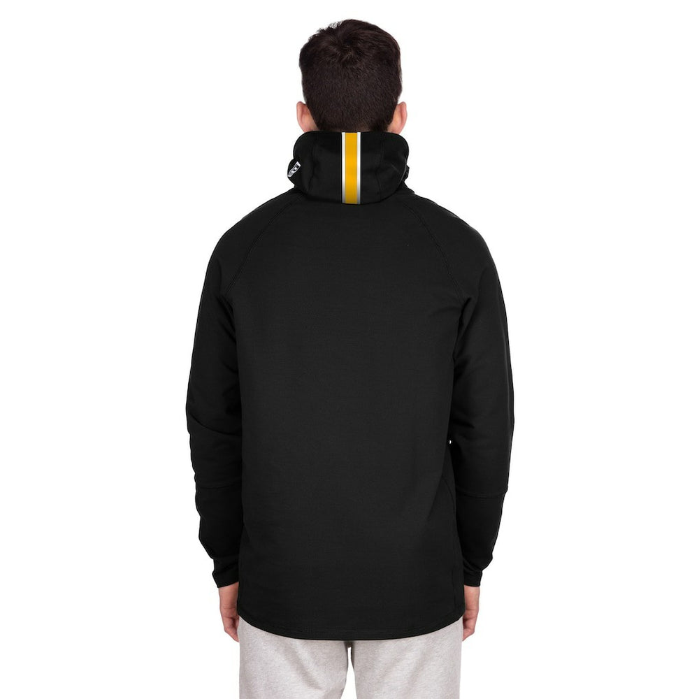 Pittsburgh Steelers New Era Functional Fandom Balaclava Helmet Stripe Tri-Blend Hoodie - Black cheap