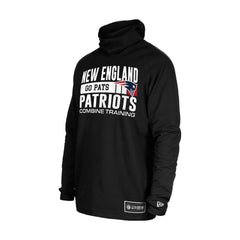 New England Patriots New Era Functional Fandom Balaclava Helmet Stripe Tri-Blend Hoodie - Black for sale