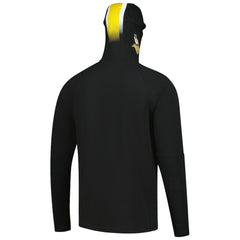 Minnesota Vikings New Era Functional Fandom Balaclava Helmet Stripe Tri-Blend Hoodie - Black for sale