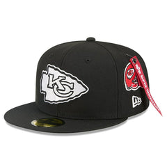 Kansas City Chiefs New Era x Alpha Industries 59FIFTY Fitted Hat - Black on sale