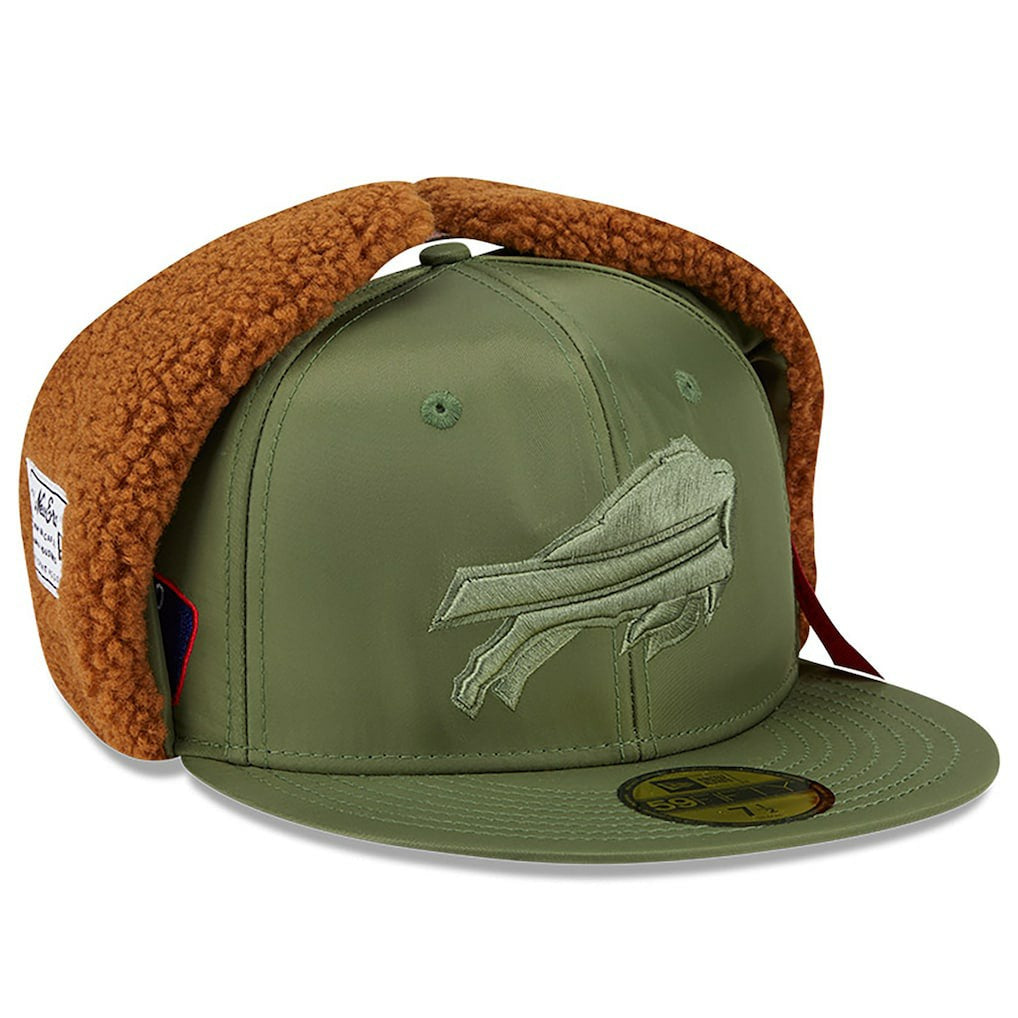 Buffalo Bills New Era x Alpha Industries Dog Ears 59FIFTY Fitted Hat - Olive cheap