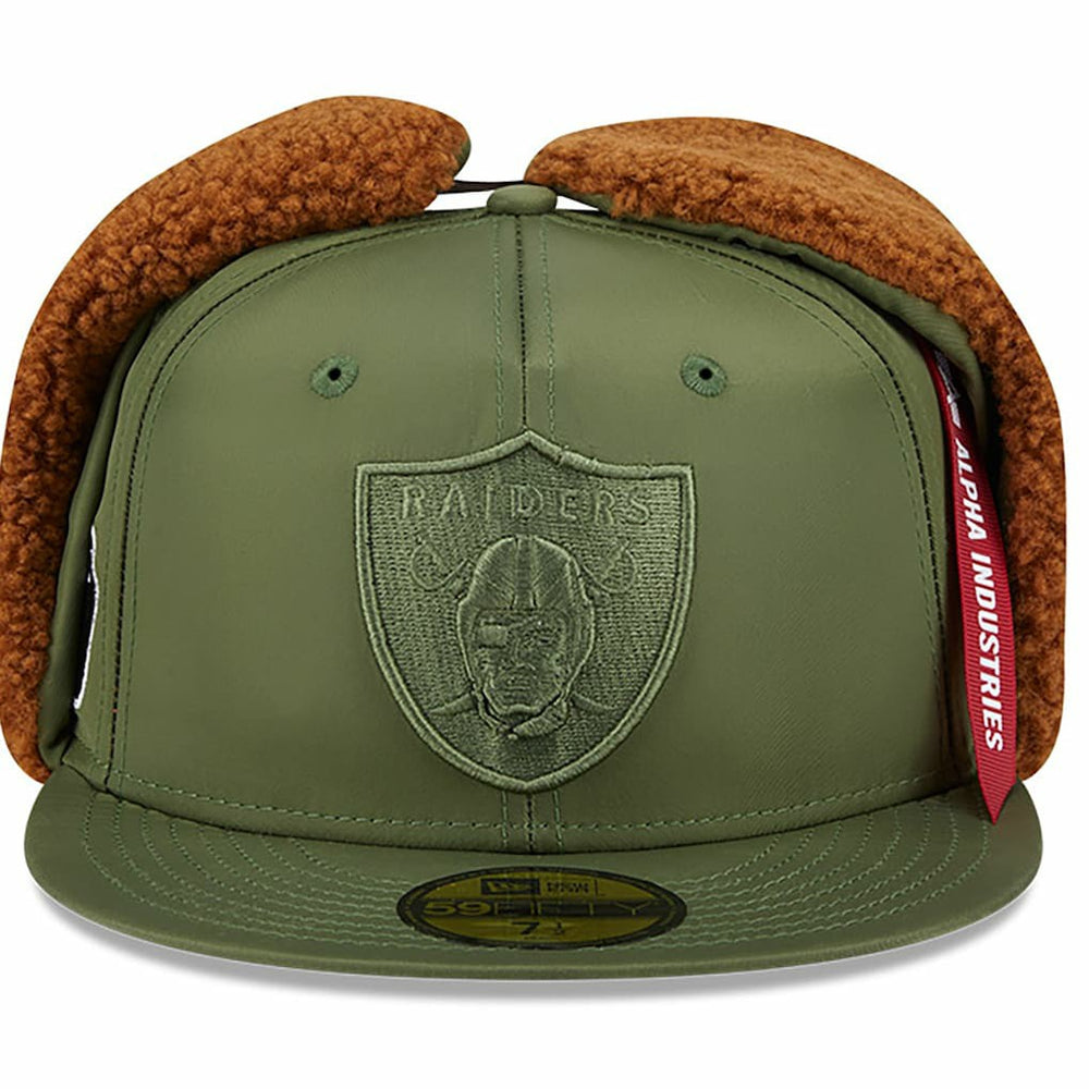 Las Vegas Raiders New Era x Alpha Industries Dog Ears 59FIFTY Fitted Hat - Olive outlet