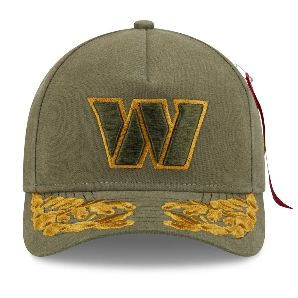 Washington Commanders New Era x Alpha Industries A-Frame 9FORTY Adjustable Hat - Olive online