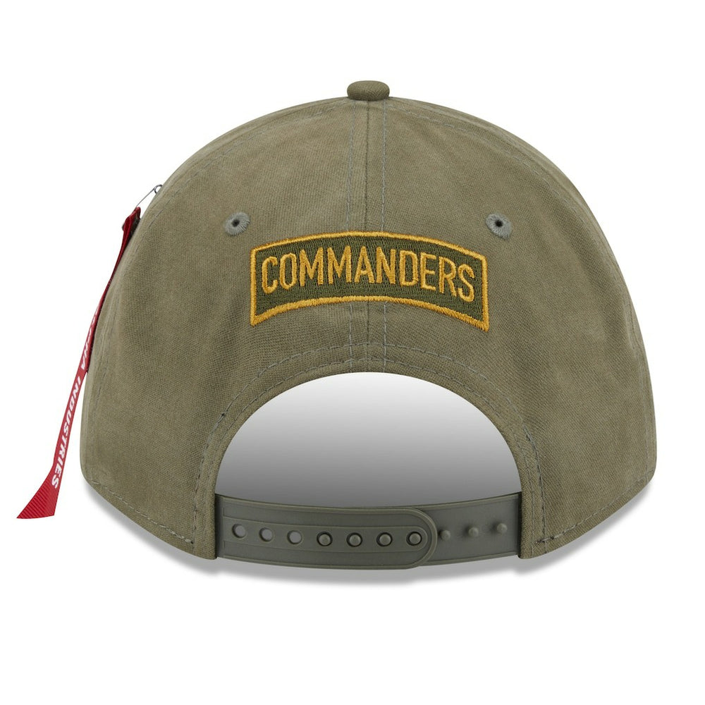 Washington Commanders New Era x Alpha Industries A-Frame 9FORTY Adjustable Hat - Olive online