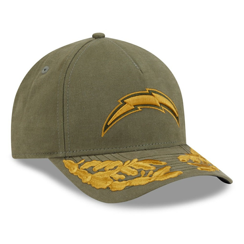 Los Angeles Chargers New Era x Alpha Industries A-Frame 9FORTY Adjustable Hat - Olive online