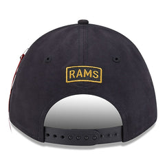 Los Angeles Rams New Era x Alpha Industries A-Frame 9FORTY Adjustable Hat - Black on sale