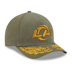 Los Angeles Rams New Era x Alpha Industries A-Frame 9FORTY Adjustable Hat - Olive for sale