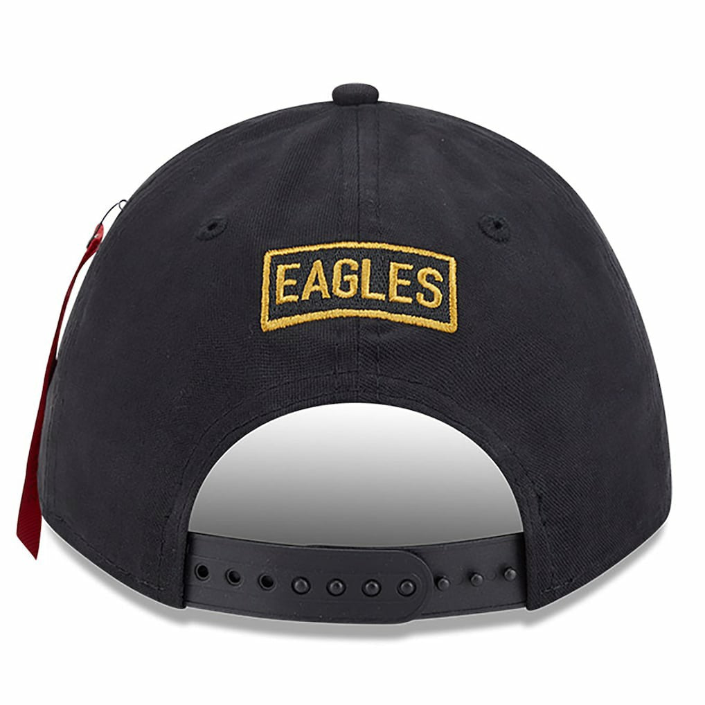 Philadelphia Eagles New Era x Alpha Industries A-Frame 9FORTY Adjustable Hat - Black for sale