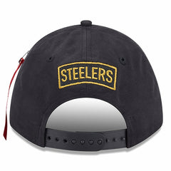 Pittsburgh Steelers New Era x Alpha Industries A-Frame 9FORTY Adjustable Hat - Black sale