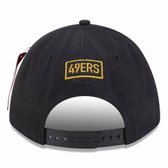 San Francisco 49ers New Era x Alpha Industries A-Frame 9FORTY Adjustable Hat - Black discount