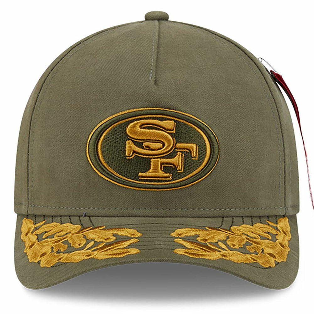 San Francisco 49ers New Era x Alpha Industries A-Frame 9FORTY Adjustable Hat - Olive online