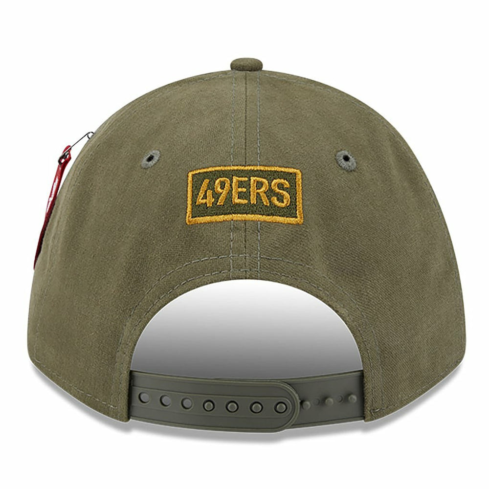 San Francisco 49ers New Era x Alpha Industries A-Frame 9FORTY Adjustable Hat - Olive online