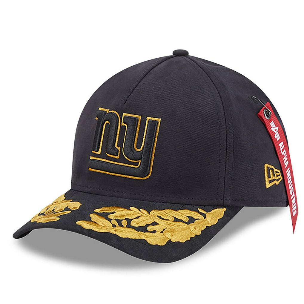 New York Giants New Era x Alpha Industries A-Frame 9FORTY Adjustable Hat - Black outlet