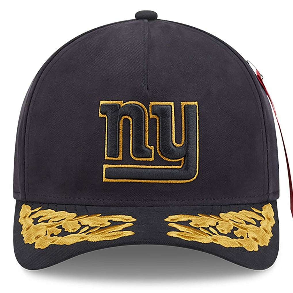 New York Giants New Era x Alpha Industries A-Frame 9FORTY Adjustable Hat - Black outlet