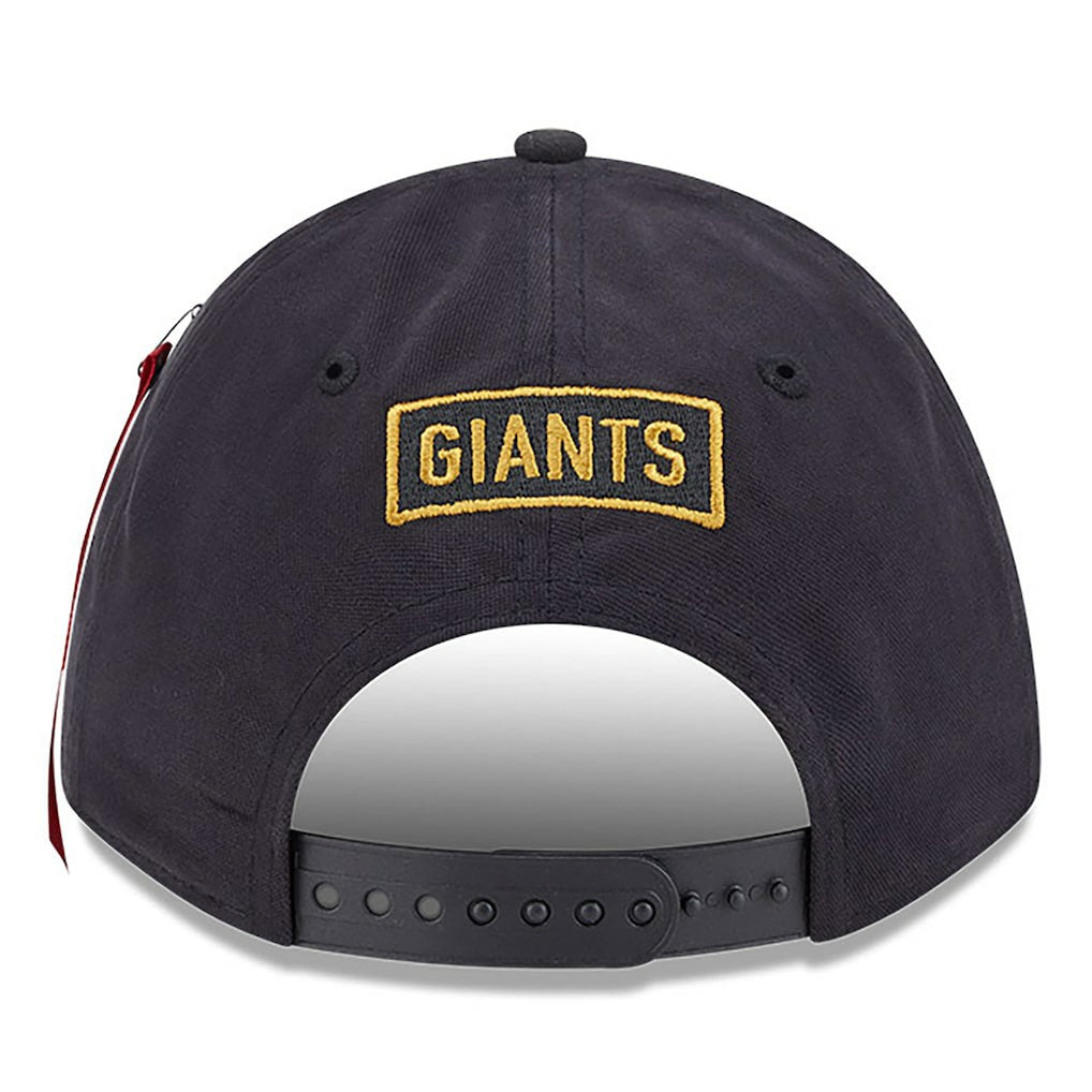 New York Giants New Era x Alpha Industries A-Frame 9FORTY Adjustable Hat - Black outlet