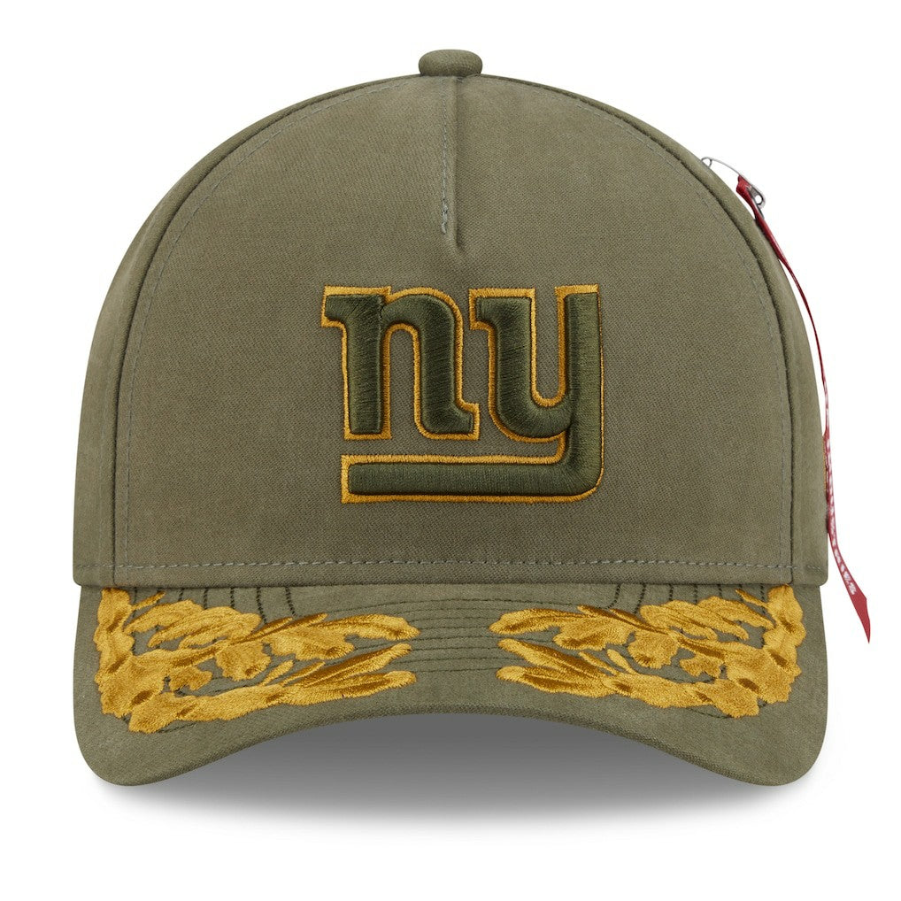 New York Giants New Era x Alpha Industries A-Frame 9FORTY Adjustable Hat - Olive online