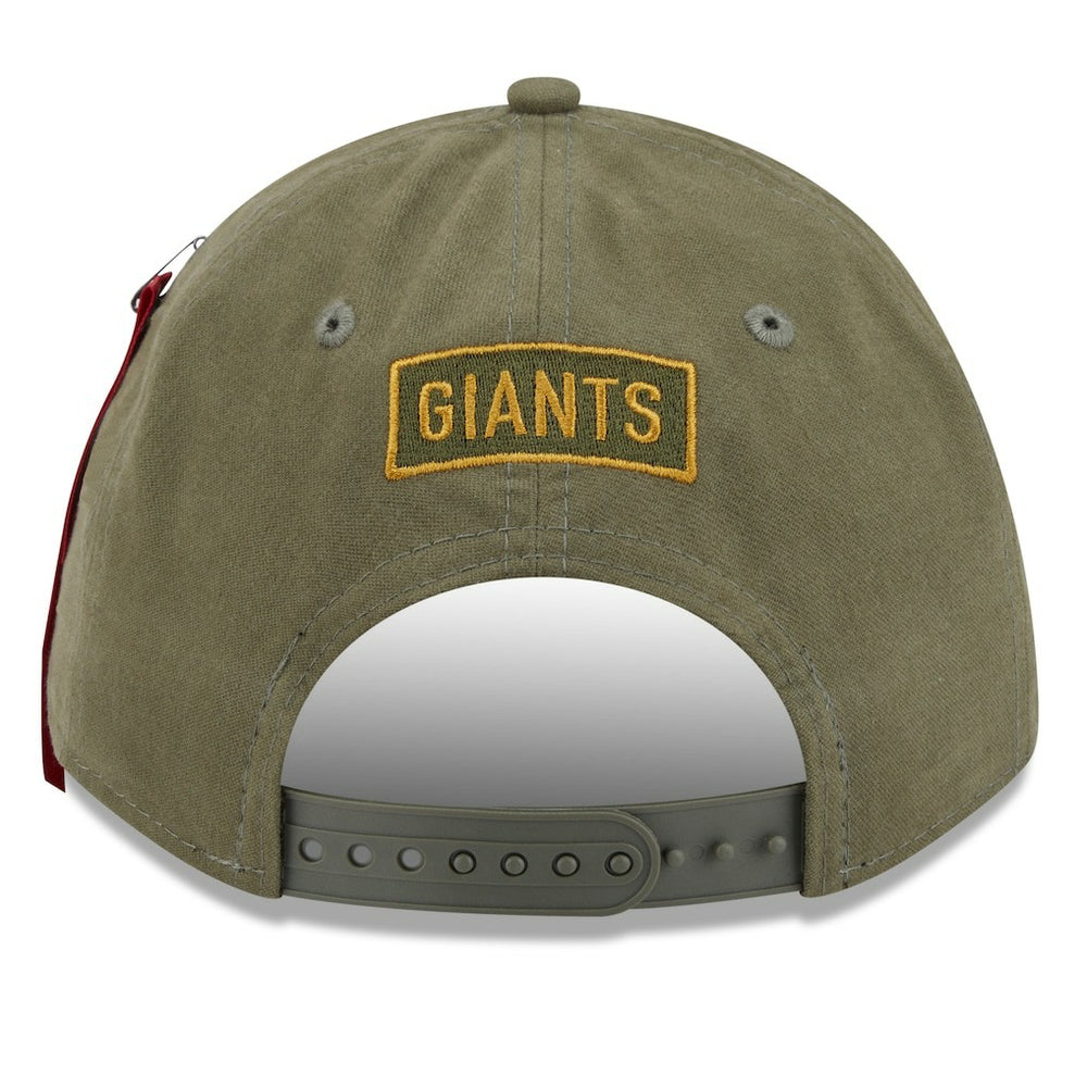New York Giants New Era x Alpha Industries A-Frame 9FORTY Adjustable Hat - Olive online